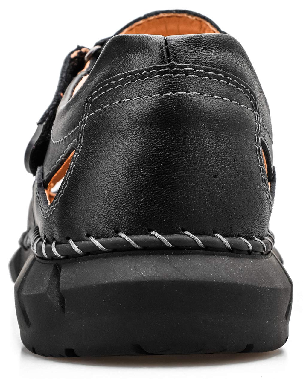 Honeystore Men's Closed-toe Hollow Sandals Plus Size Leather Shoes Casual Brown 12 D(M) US MenHoneystore Men's Closed-toe Hollow Sandals Plus Size Leather Shoes Casual Brown 12 D(…