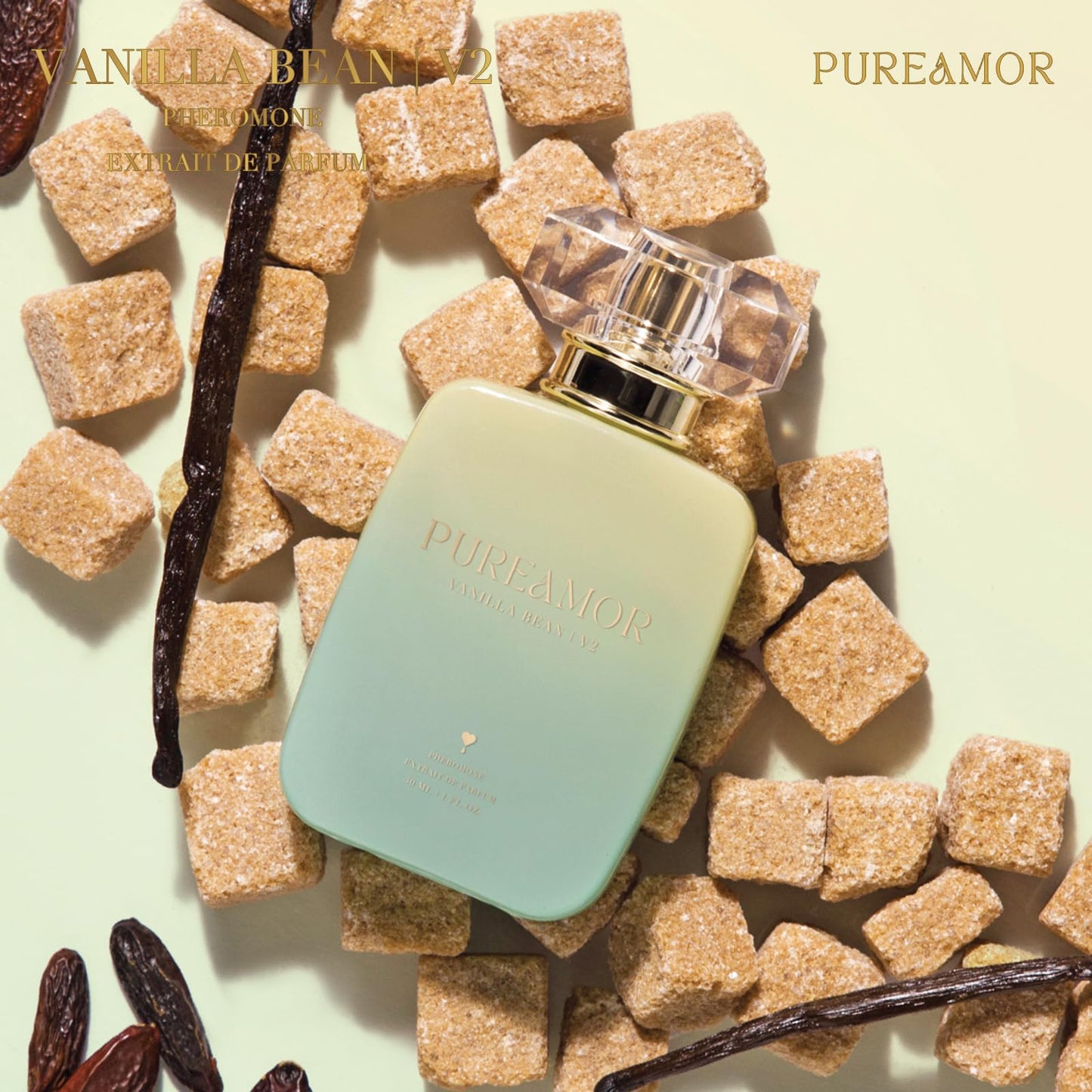 PUREAMOR Pheromone Perfume for Women, Moonlight Mellow Extrait de Parfum - Long Lasting Sweet Floral Gourmand Scent, 30% High Concentration, Full Size Fragrance Spray, 1.0 oz / 30 ml