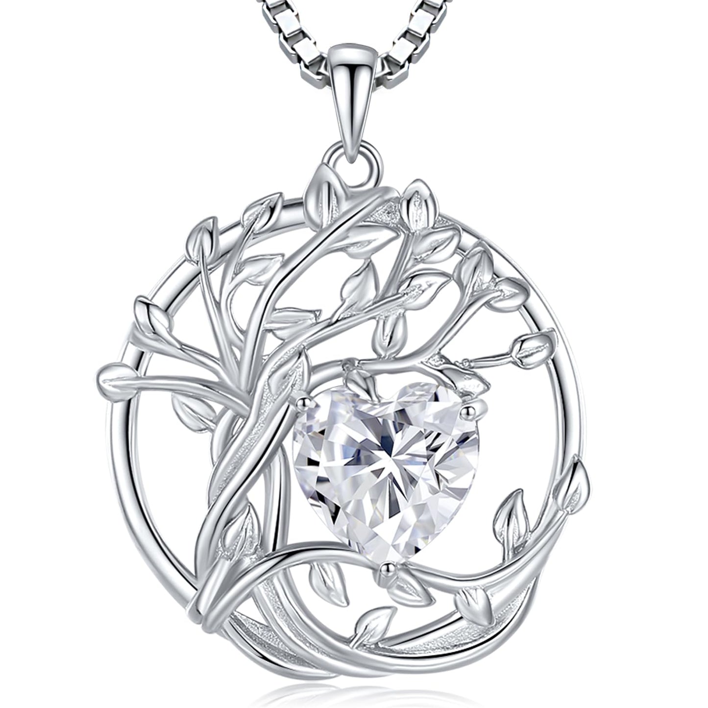 Gorgeous Moissanite Necklaces for Women - Sterling Silver 1-3CT D Color Moissanite Pendant Necklace, Mother Day Birthday Gifts for Mom Wife Girlfriend Daughter, Wedding Anniversary Christmas Jewelry Gift