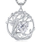 Gorgeous Moissanite Necklaces for Women - Sterling Silver 1-3CT D Color Moissanite Pendant Necklace, Mother Day Birthday Gifts for Mom Wife Girlfriend Daughter, Wedding Anniversary Christmas Jewelry Gift