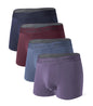 DAVID ARCHY Men's Underwear Modal Boxer Briefs Trunks Multi-Pack | Dual Pouch with Fly, Ultra Soft Second Skin Feel, Breathable Stretch Spandex, Anti Chafing, Daily Lounging Work Travel