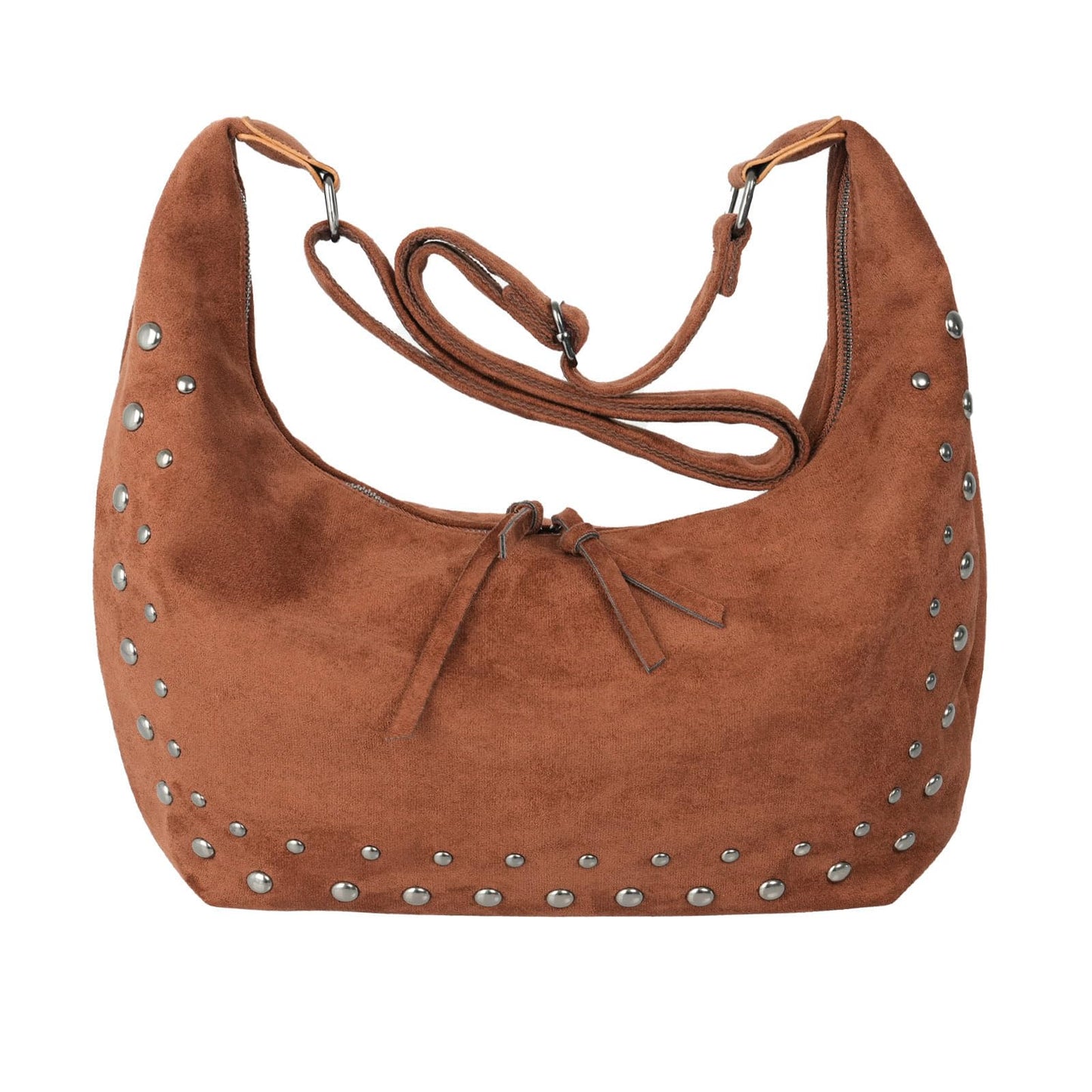 Swgsdh&Hyls Suede Hobo Bags for Women-Studded Tote Purse-Shoulder Handbag