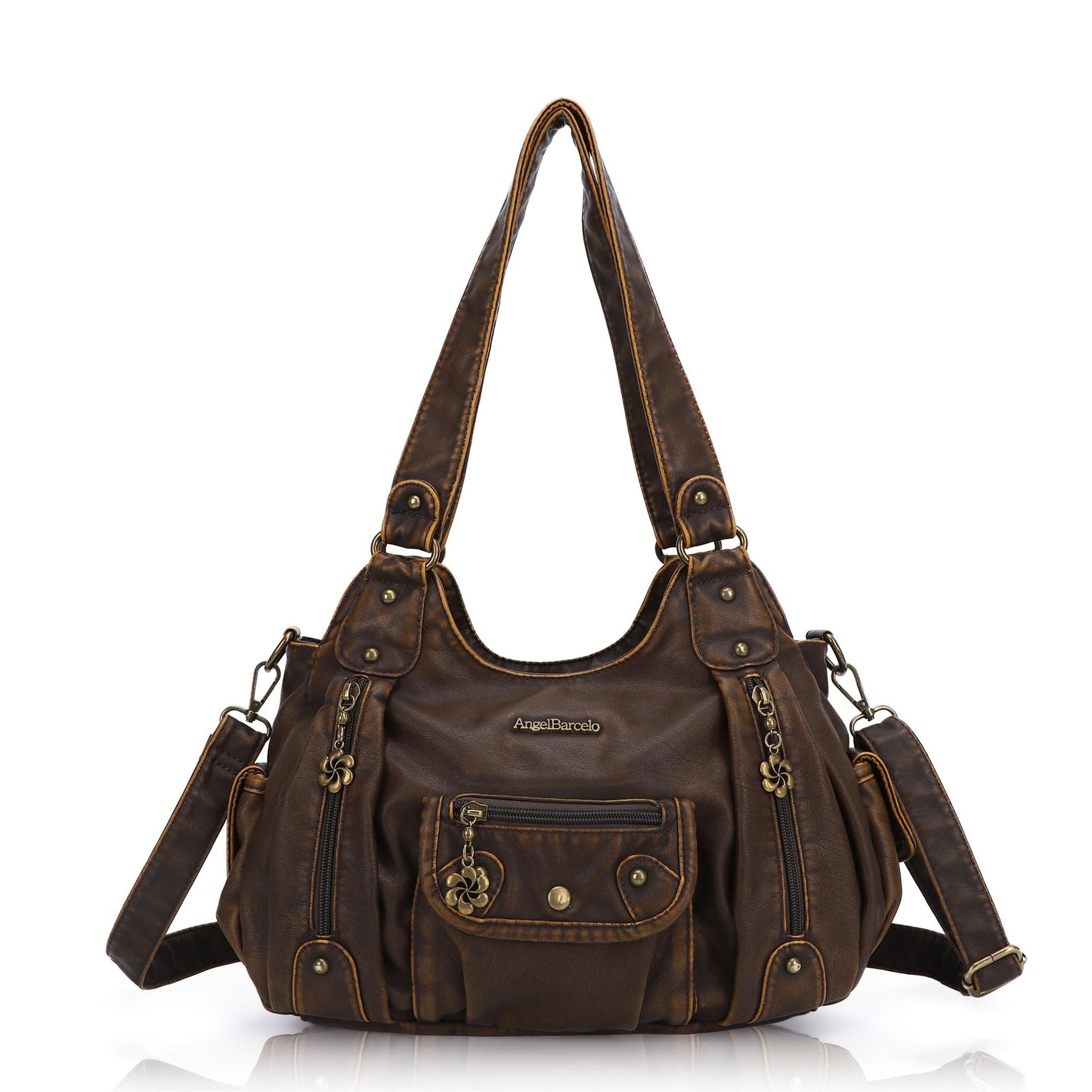 Angel Barcelo Purses for Women Soft PU Leather Shoulder Bag Crossbody Purse and Handbags