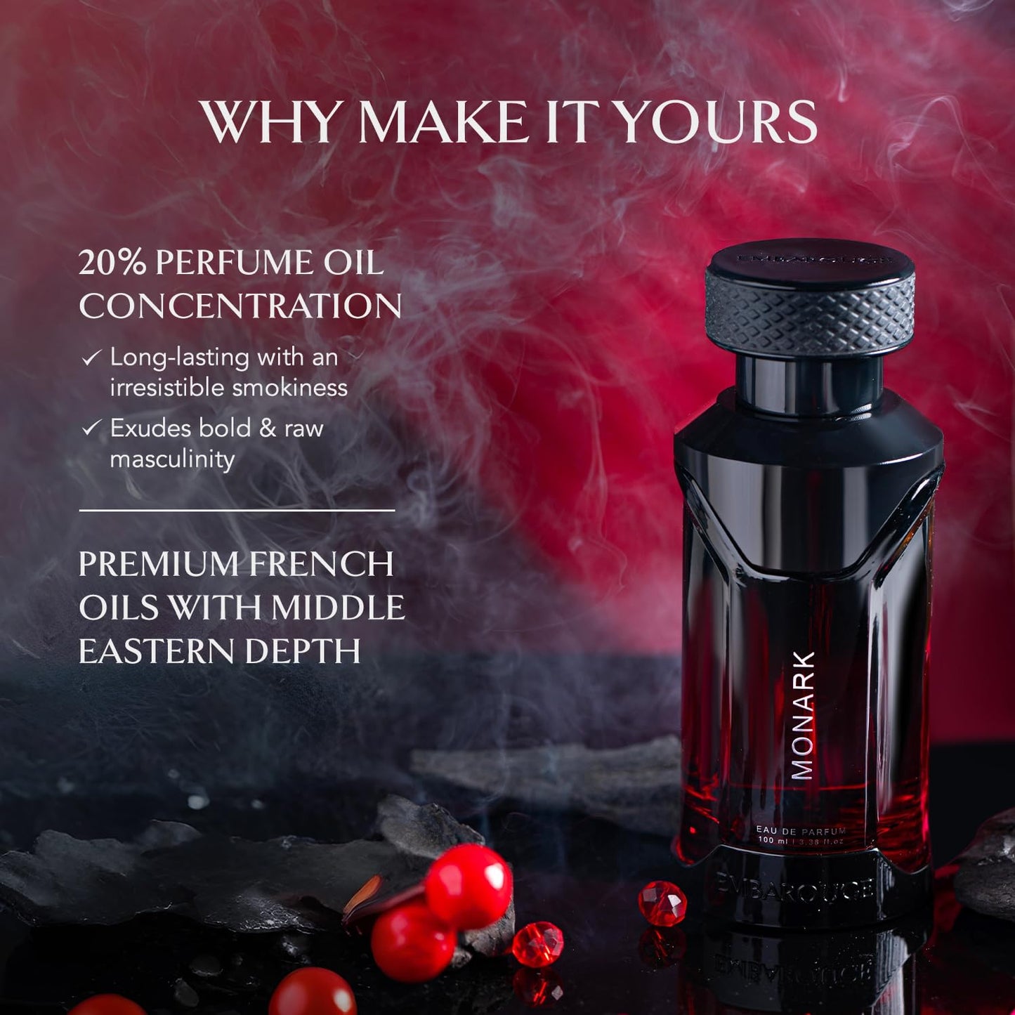 EMBAROUGE Monark Man Perfume for Men 100ml