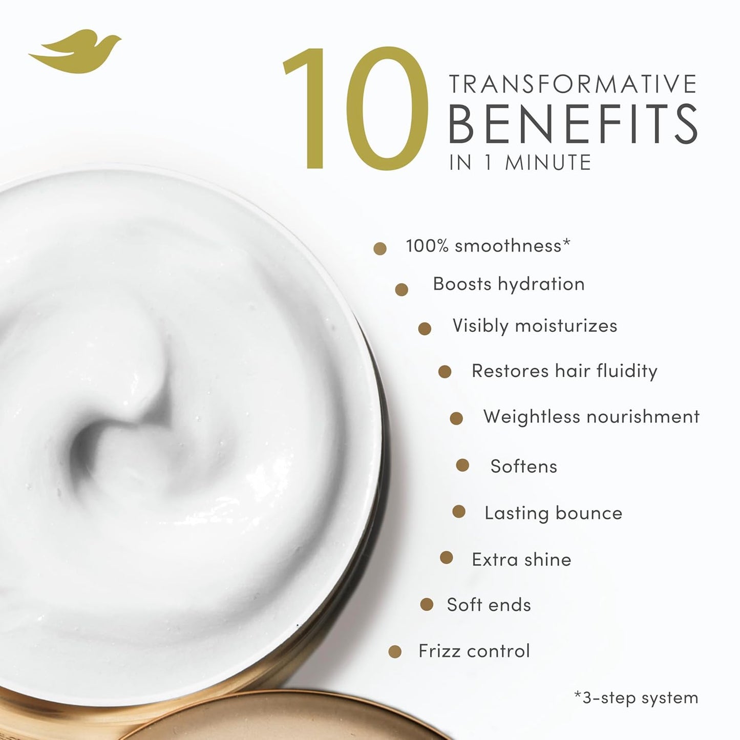 Dove Hair Intensive Repair 10in1 Serum Mask for Damaged Hair with Bio-Protein Care Technology and Amino Serum 9.2 fl oz