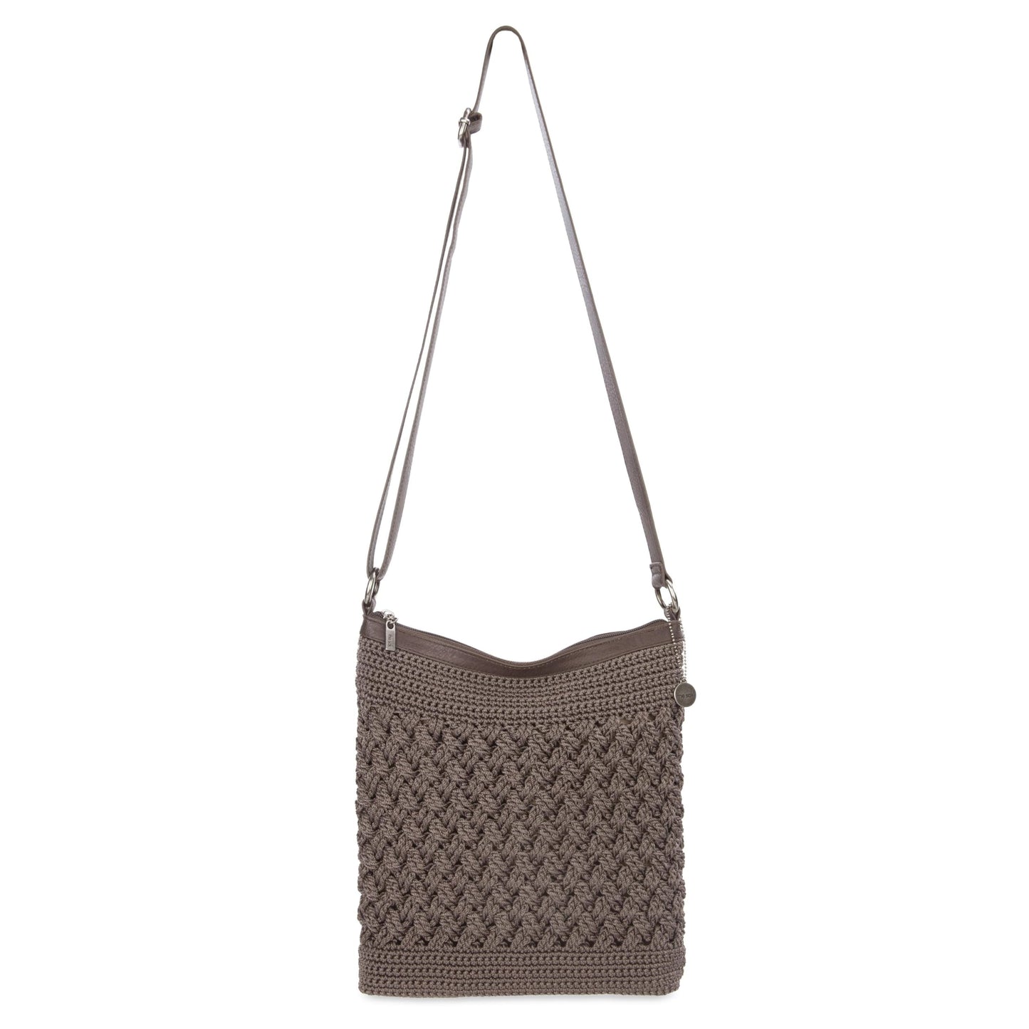 The Sak Lucia Crossbody Bag in Crochet, Convertible Purse with Adjustable Shoulder Strap