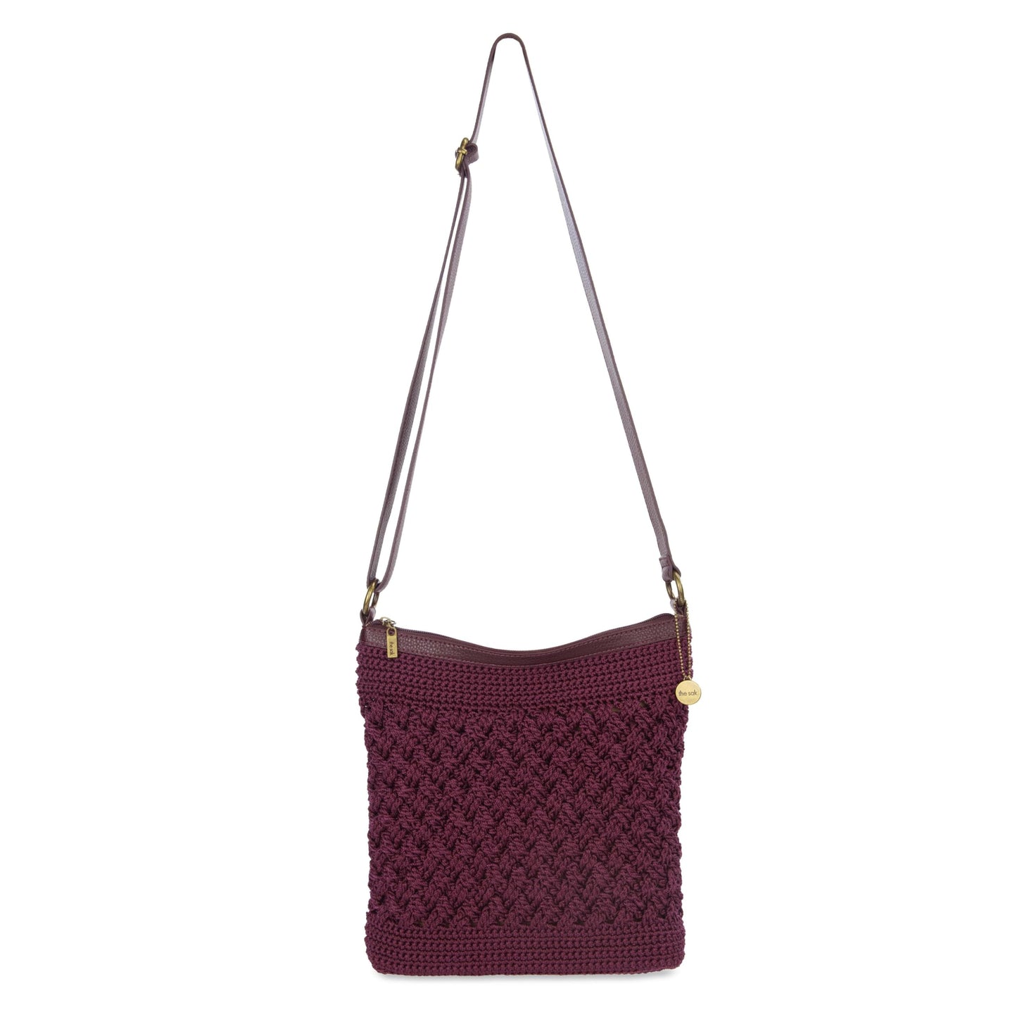 The Sak Lucia Crossbody Bag in Crochet, Convertible Purse with Adjustable Shoulder Strap