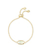 Kendra Scott Elaina Adjustable Chain Bracelet for Women, Fashion Jewelry, Gold-Plated