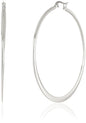 Amazon Essentials Gold Plated or Stainless Steel Flattened Hoop Earrings