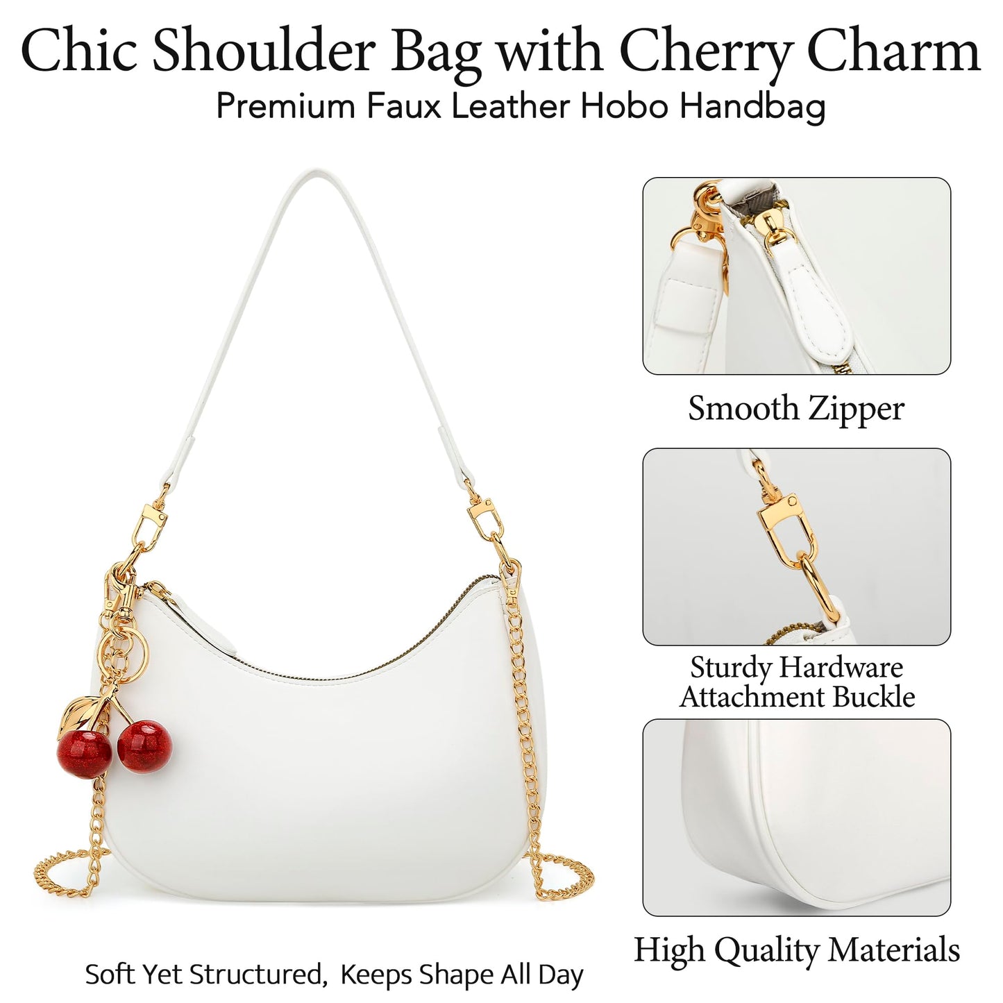 KKXIU Shoulder Bag for Women Cute Hobo Purses and Handbags Retro Clutch Underarm Purse | Cute