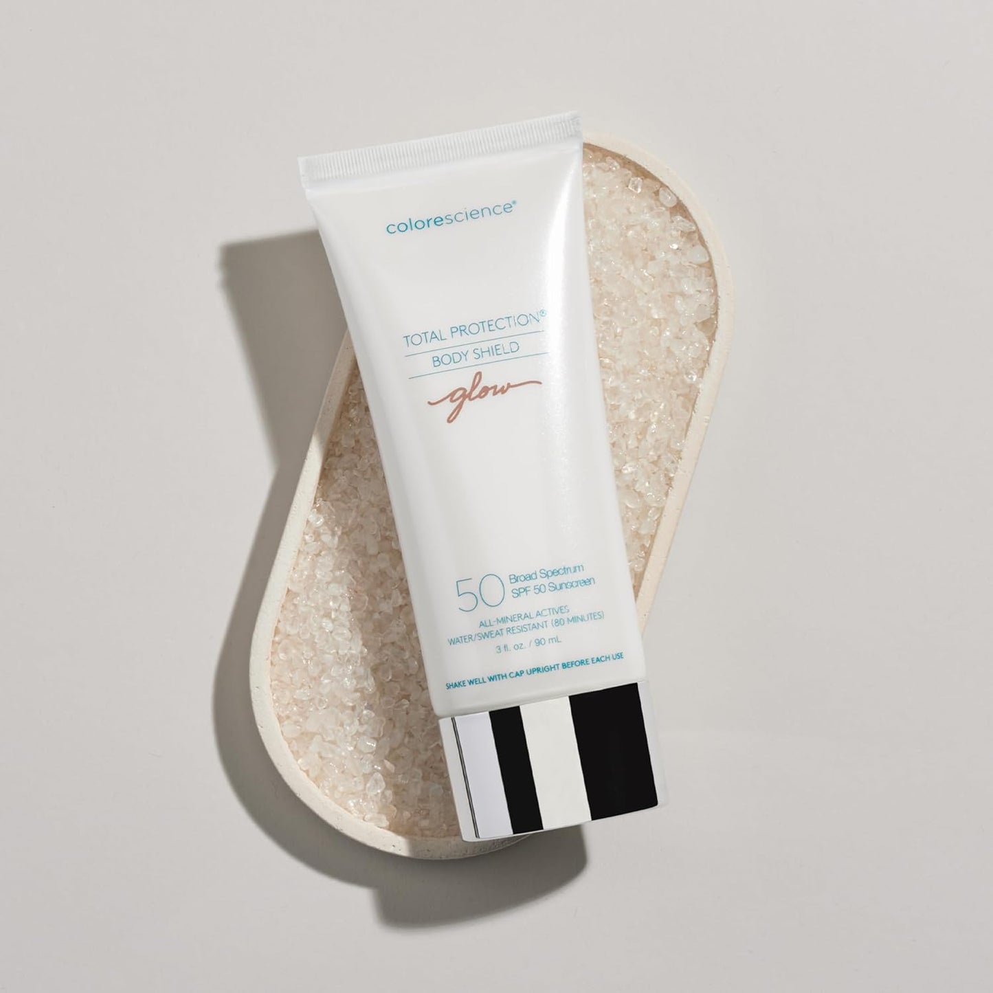 Total Protection® Body Shield Glow SPF 50, Lightweight Pearlescent Zinc Oxide Formula, Environmental Defense Against Blue Light & Pollution, For All Skin Types, 3 fl. oz