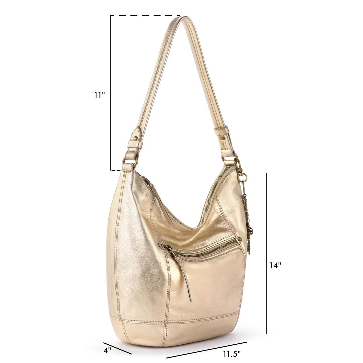 The Sak Sequoia Hobo Bag - Premium Large Leather Women's Handbag for Everyday & Travel - Durable Purse With Zipper Pocket