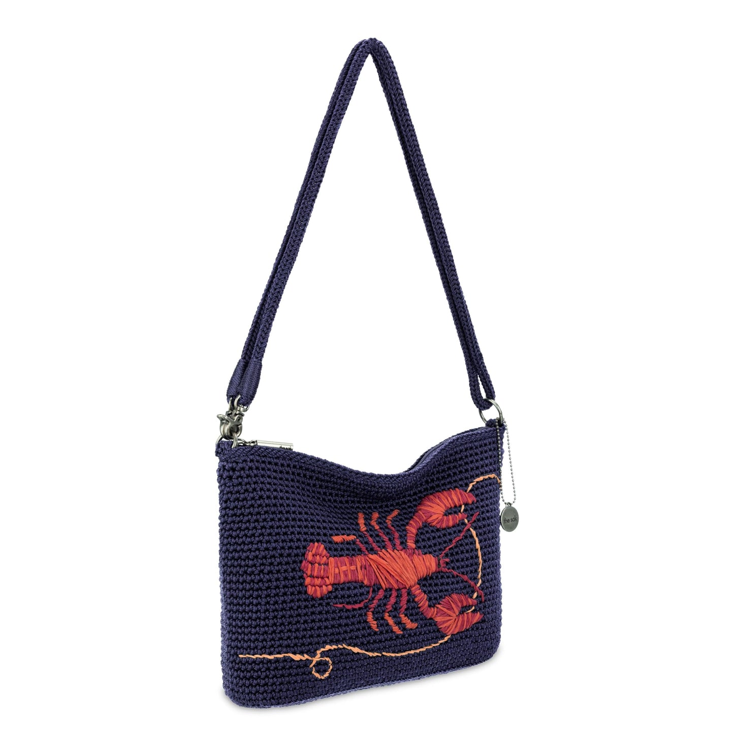 The Sak Lumi Convertible Crossbody Purse - Women's Handbag for Everyday & Travel, 3-in-1 Small Crossbody in Crochet & Leather