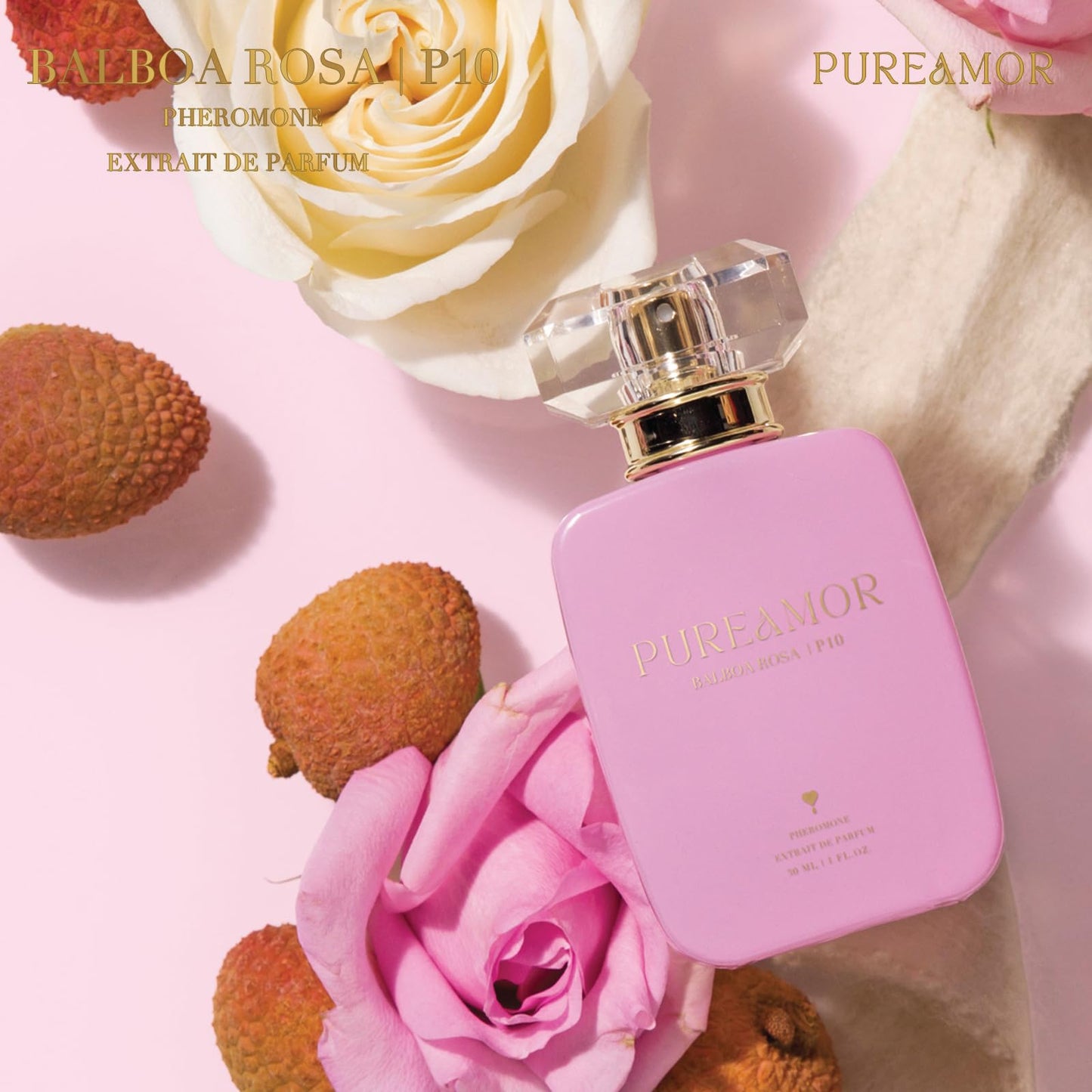 PUREAMOR Pheromone Perfume for Women, Moonlight Mellow Extrait de Parfum - Long Lasting Sweet Floral Gourmand Scent, 30% High Concentration, Full Size Fragrance Spray, 1.0 oz / 30 ml