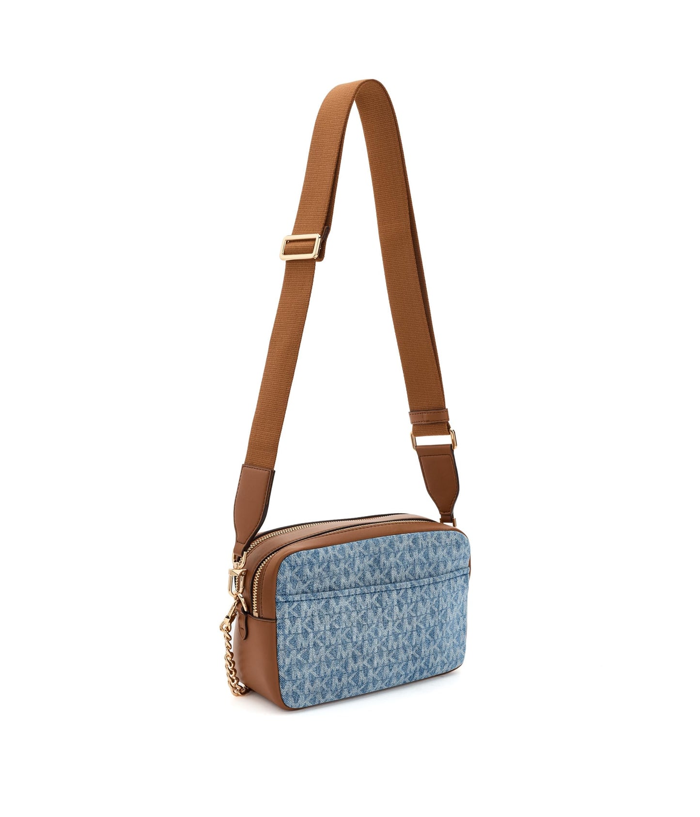 Michael Kors Bryant Medium Double Zip Chain Camera Crossbody Bag