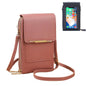 Phone Purse Crossbody Bags for Women, Small Touch Screen Travel Wallet, Anti Theft Leather Messenger Bag