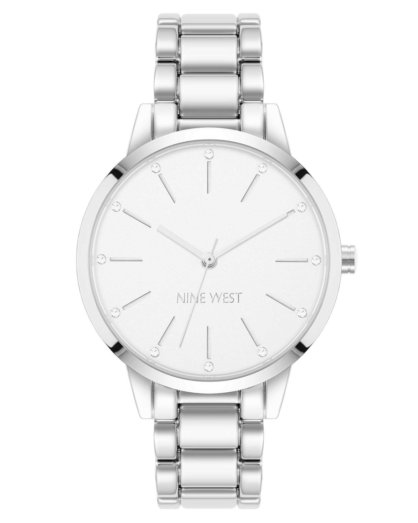 Nine West Women's Crystal Accented Bracelet Watch