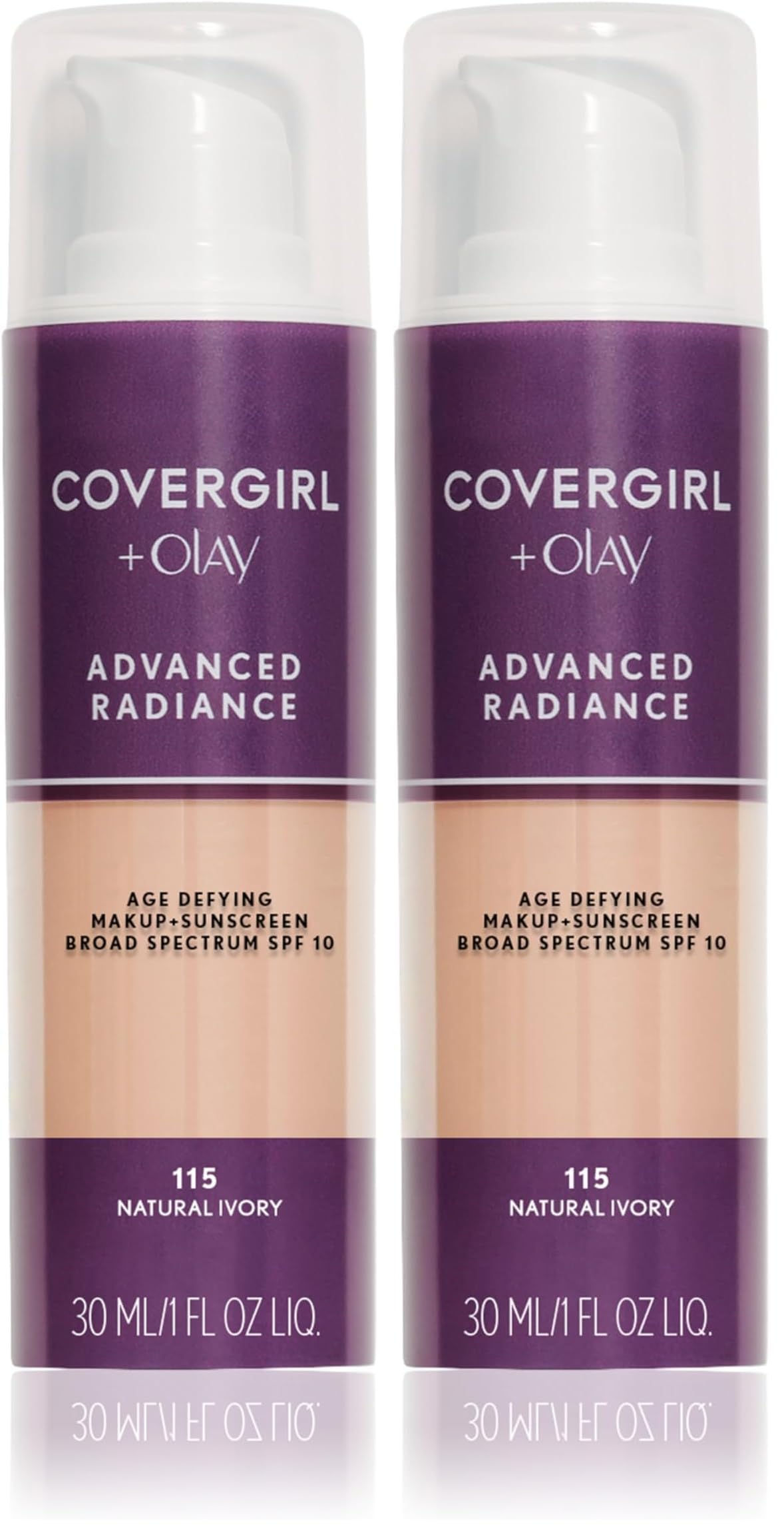 COVERGIRL Advanced Radiance Age-Defying Foundation Makeup, Classic Beige, 1 oz (Packaging May Vary)