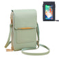 Phone Purse Crossbody Bags for Women, Small Touch Screen Travel Wallet, Anti Theft Leather Messenger Bag