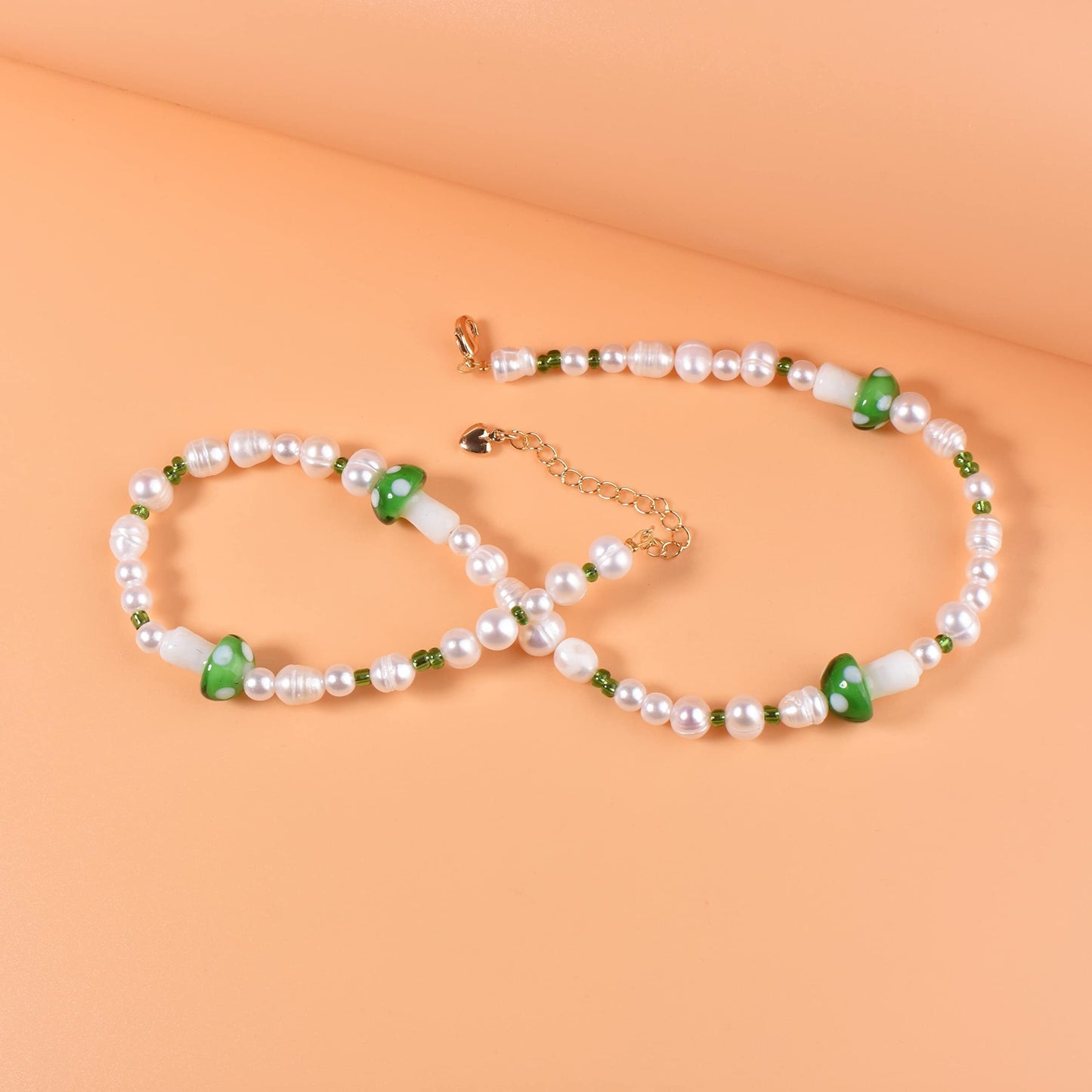 Natural Freshwater Pearl Fun Flirty Beaded Choker Necklace Handmade Summer Boho Jewlery Gifts for Women Teen