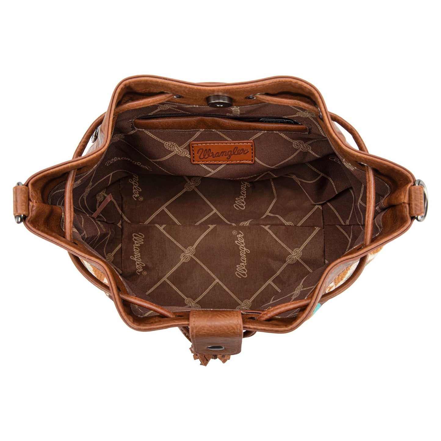 Wrangler Hobo Bags for Women Designer Aztec Bucket Purses Western Tapestry Shoulder Handbags