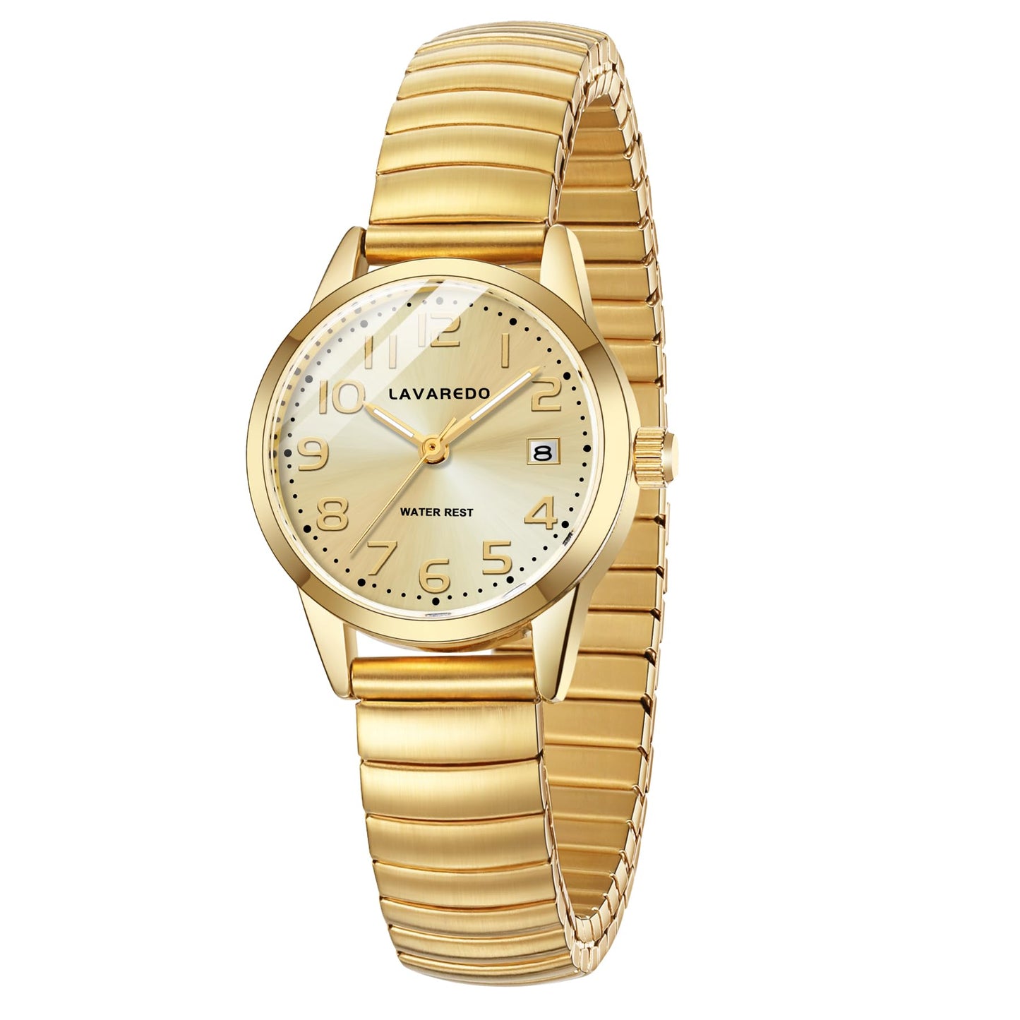 Elegant Gold Watches for Women Small Analog Watch, Waterproof Ladies Watches with Stainless Steel Expansion Band and Luminous Dial - Fashionable Christmas & Birthday Gifts for Women