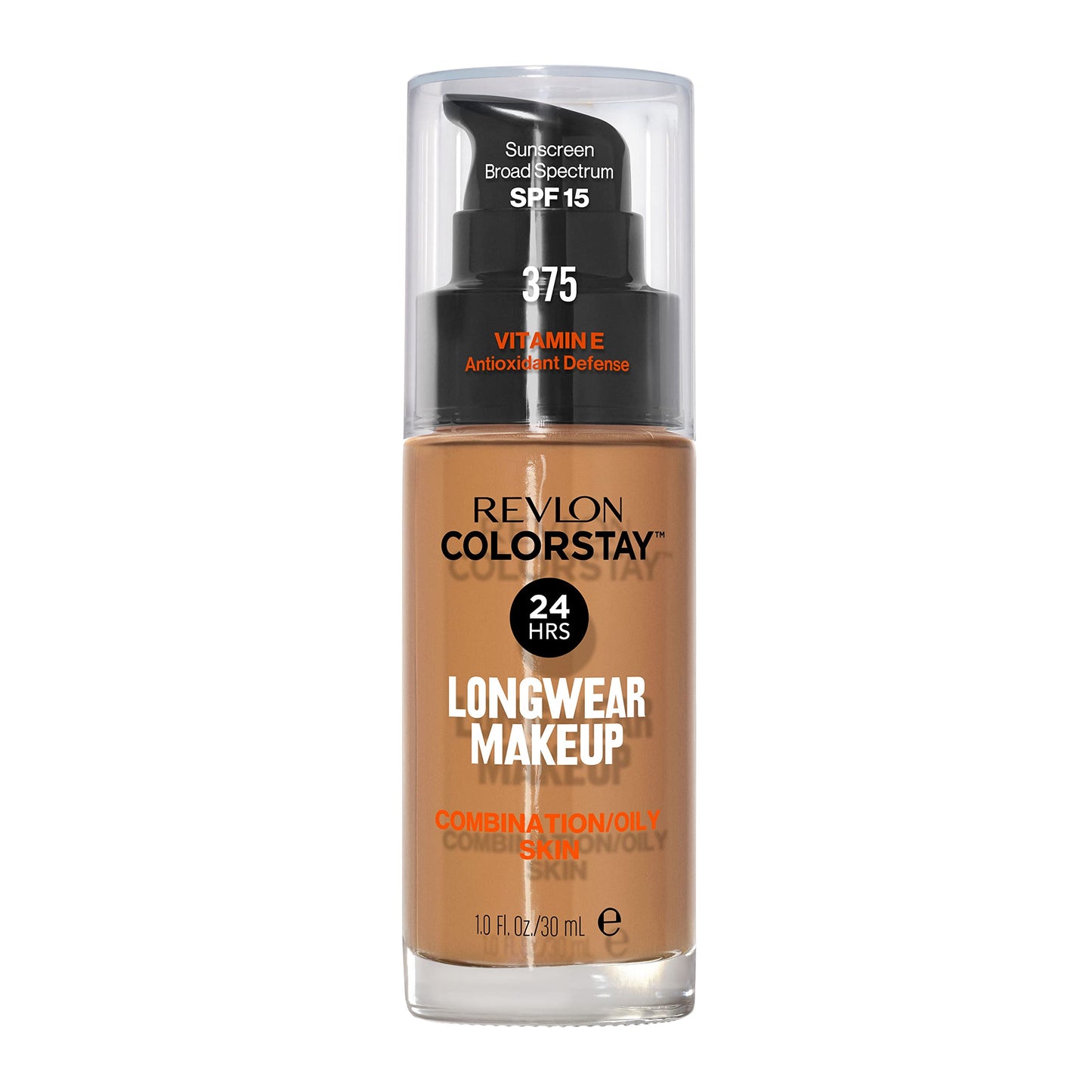 Revlon Liquid Foundation, ColorStay Face Makeup for Combination & Oily Skin, SPF 15, Medium-Full Coverage with Matte Finish, 180 Sand Beige, 1 Fl Oz