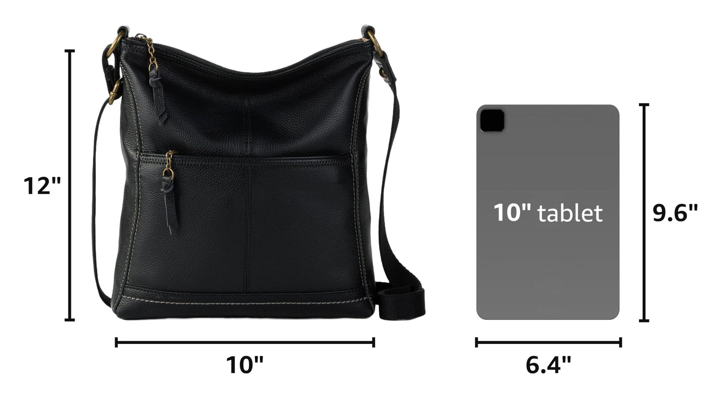 The Sak iris Leather Crossbody Purse - Women's Handbag for Everyday & Travel - Cross Body Bag With Zipper Closure