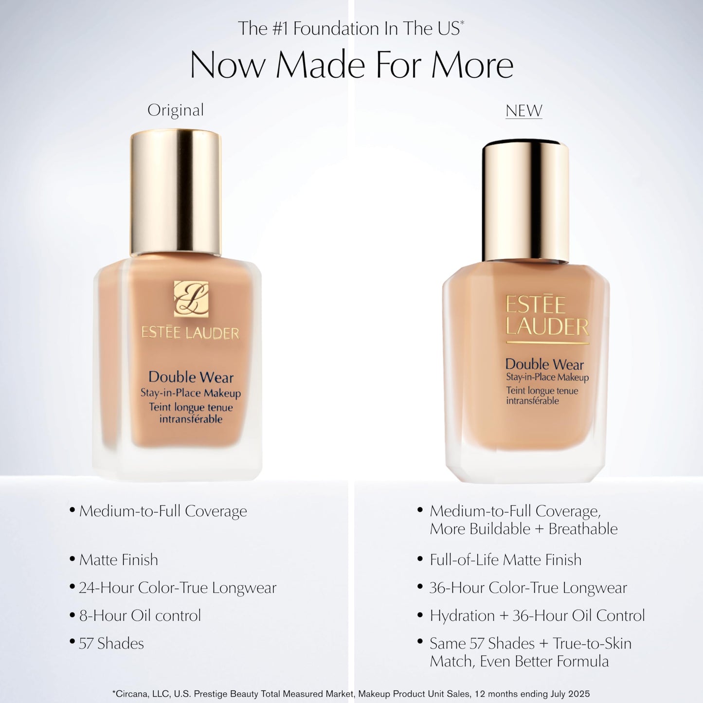 Estée Lauder Double Wear Stay-in-Place Foundation Makeup | Long-Wear Matte Foundation, 1 Fl Oz