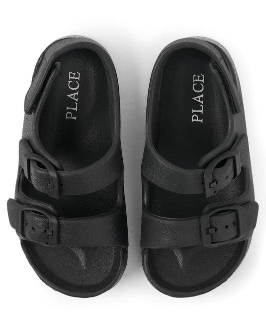 The Children's Place,Baby Boys Double Buckle Slide Sandals,Tile Blue,Toddler,9The Children's Place,Baby Boys Double Buckle Slide Sandals,Tile Blue,Toddler,9