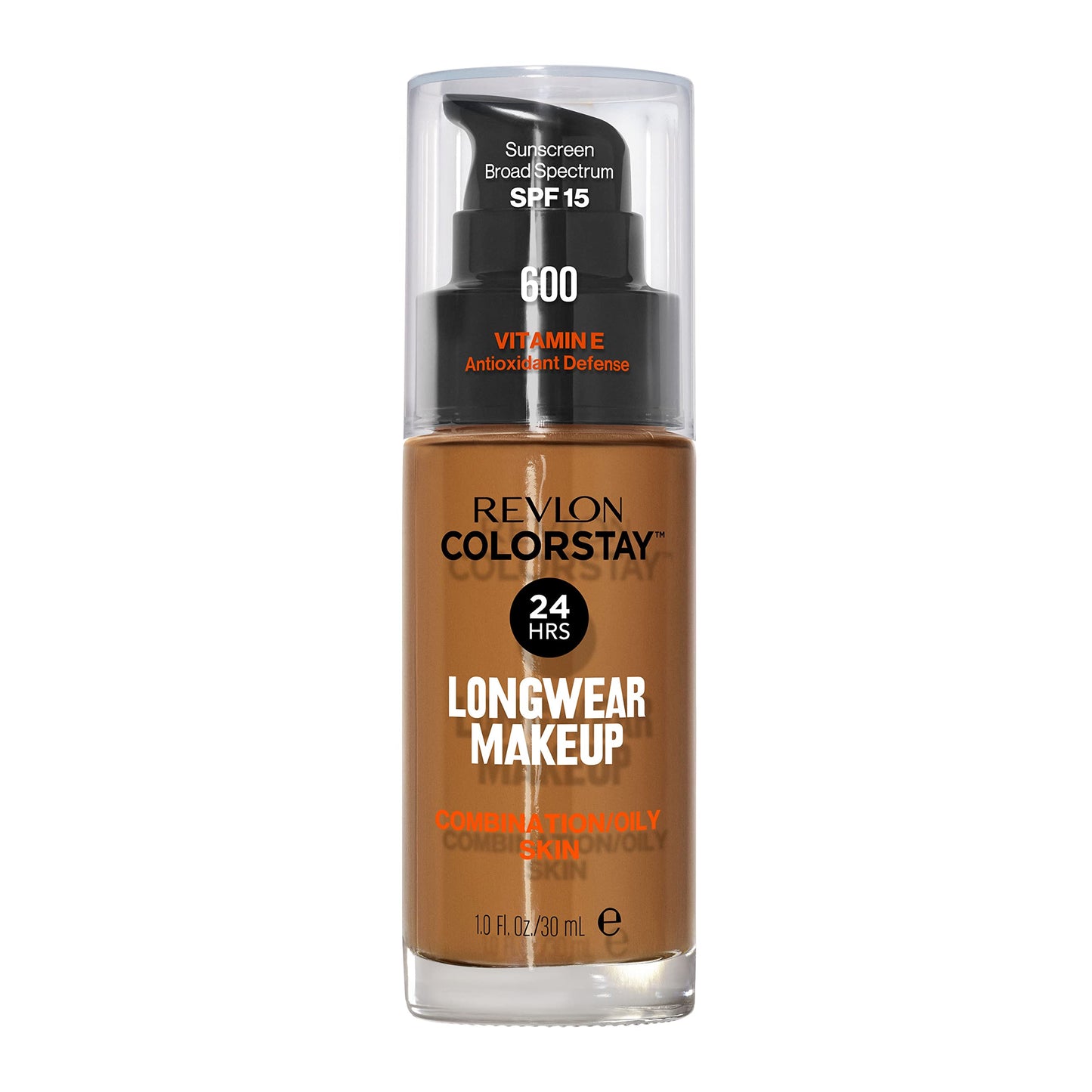 Revlon Liquid Foundation, ColorStay Face Makeup for Combination & Oily Skin, SPF 15, Medium-Full Coverage with Matte Finish, 180 Sand Beige, 1 Fl Oz