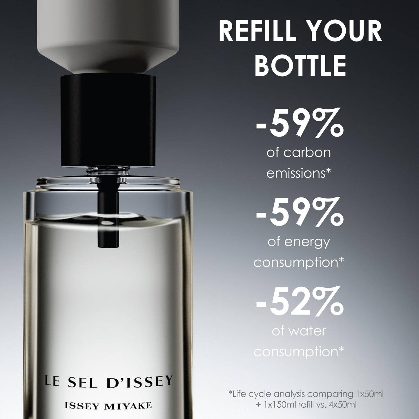 Issey Miyake Le Sel d'Issey Eau de Toilette - Fresh Woody Marine Fragrance for Men - With Salt Accord, Marine Seaweed, Ginger & Cedarwood - Refillable