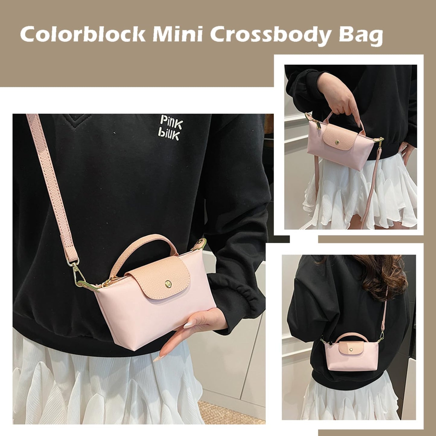 Fashion Mini Crossbody Bag, Handbags Purses with Adjustable Strap for Women, Ladies Shoulder Totes Bag