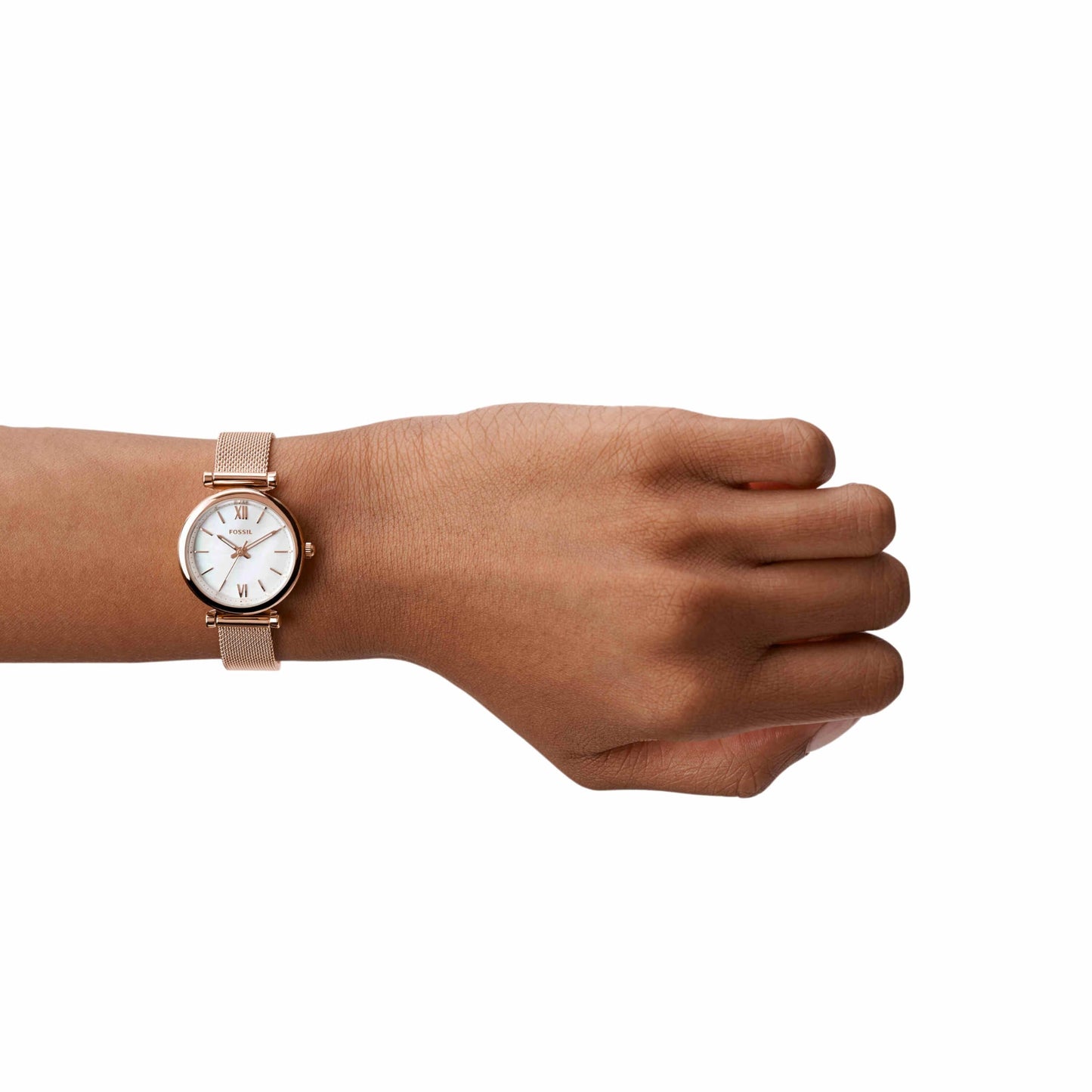 Fossil Women's Watch and Bracelet Set, Carlie Three-Hand Stainless Steel Watch for Women and Bracelet Set