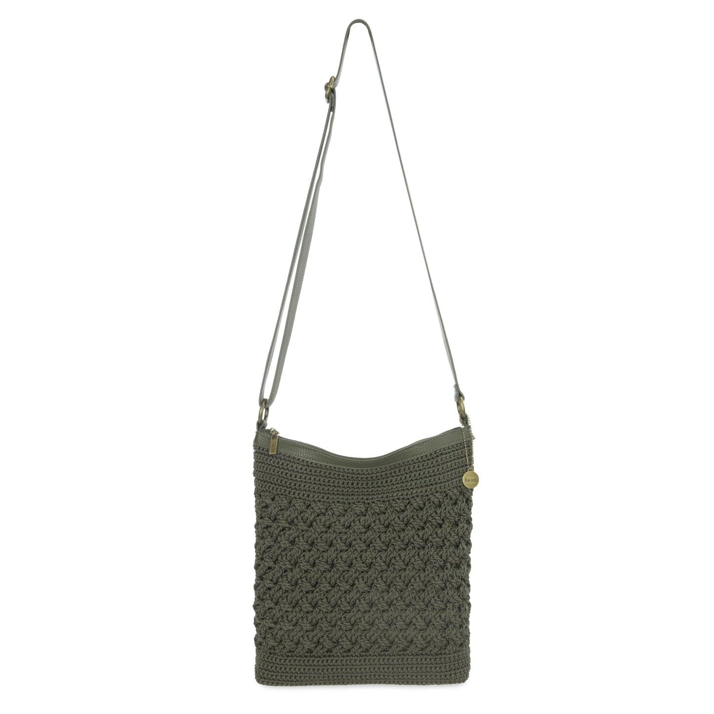 The Sak Lucia Crossbody Bag in Crochet, Convertible Purse with Adjustable Shoulder Strap