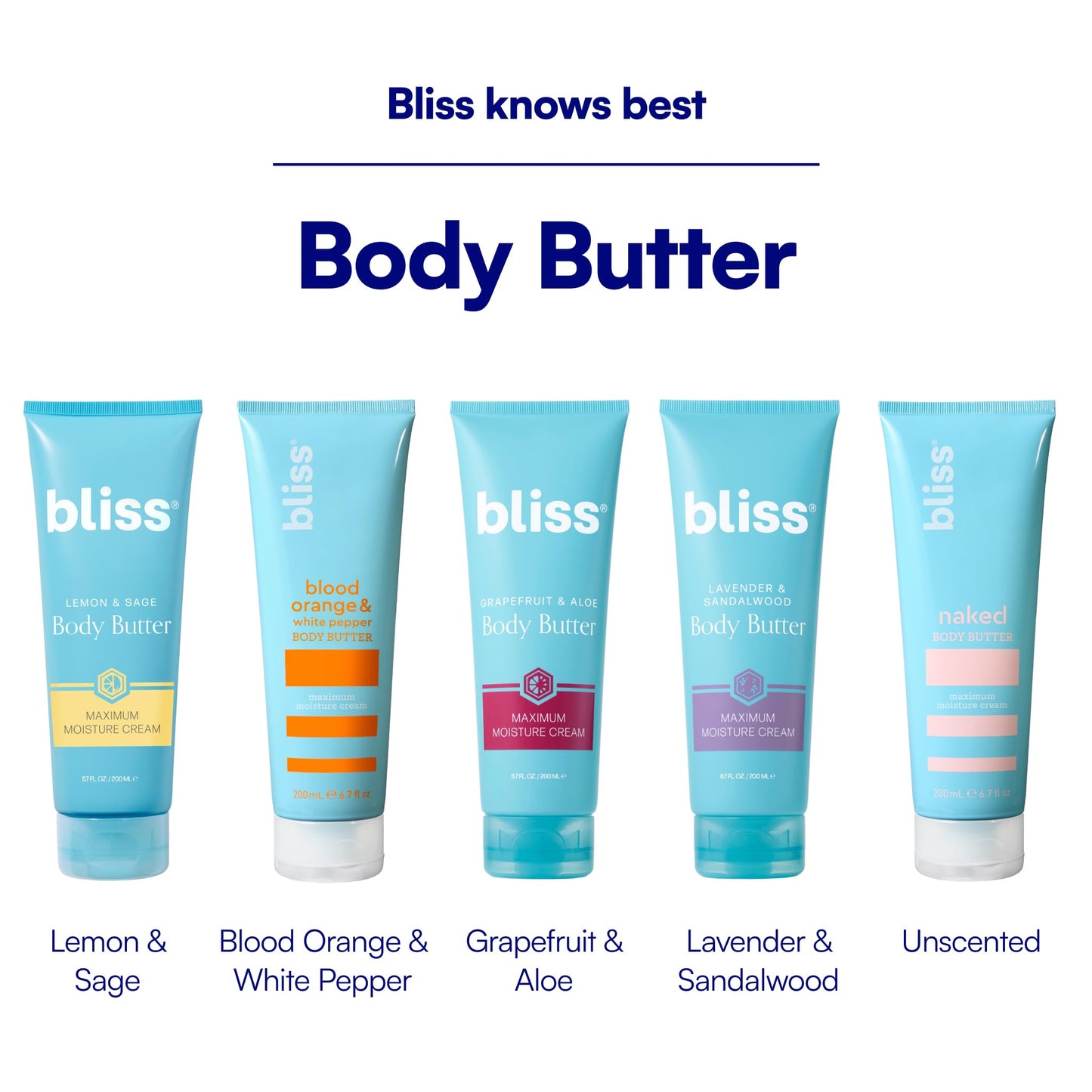 Bliss Lemon and Sage Body Butter - Iconic Scent with Shea Butter and Coconut Oil for Long-Lasting Maximum Moisture - Body Lotion for Smooth, Soft Skin - Vegan and Cruelty-Free - 6.7 Fl Oz