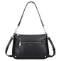 Over Earth Soft Genuine Leather Crossbody Bags for Women Medium Shoulder Purses Hobo Handbags with Multi Pockets