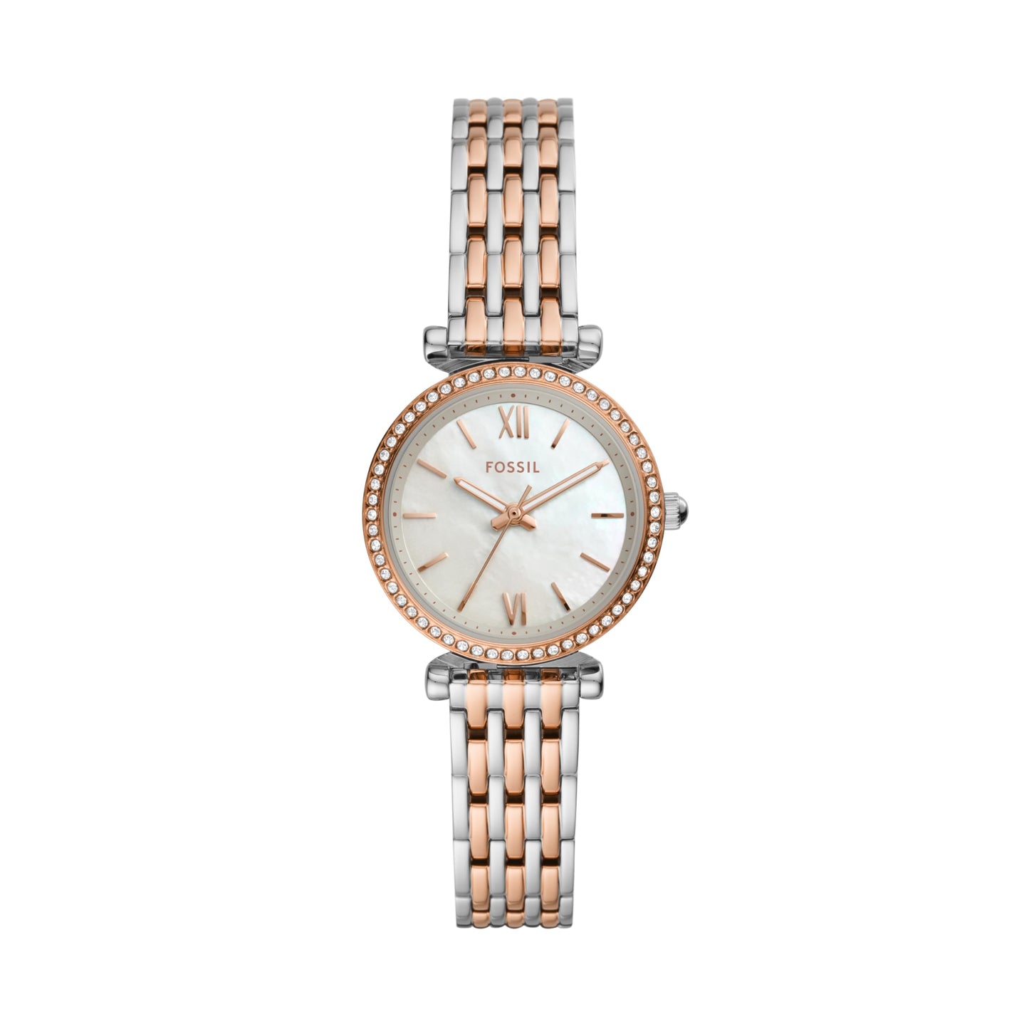 Fossil Women's Watch and Bracelet Set, Carlie Three-Hand Stainless Steel Watch for Women and Bracelet Set