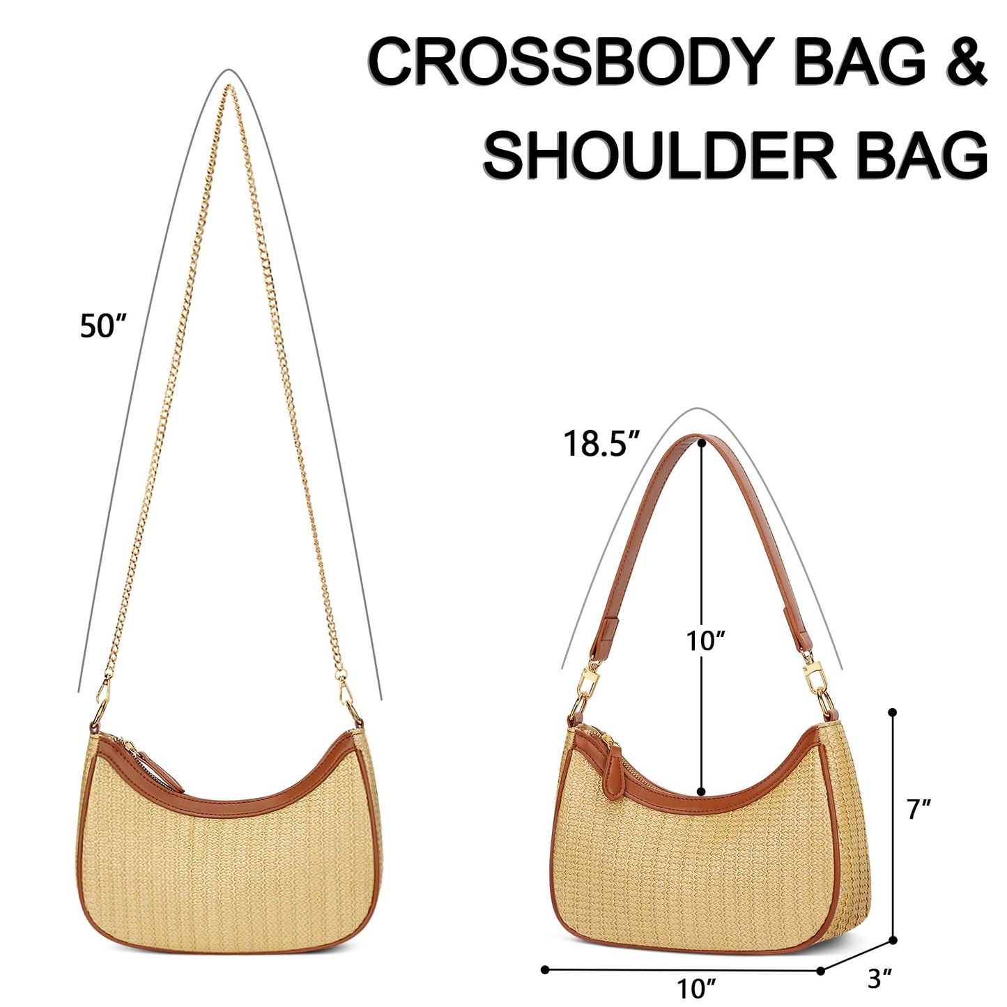 KKXIU Shoulder Bag for Women Cute Hobo Purses and Handbags Retro Clutch Underarm Purse | Cute