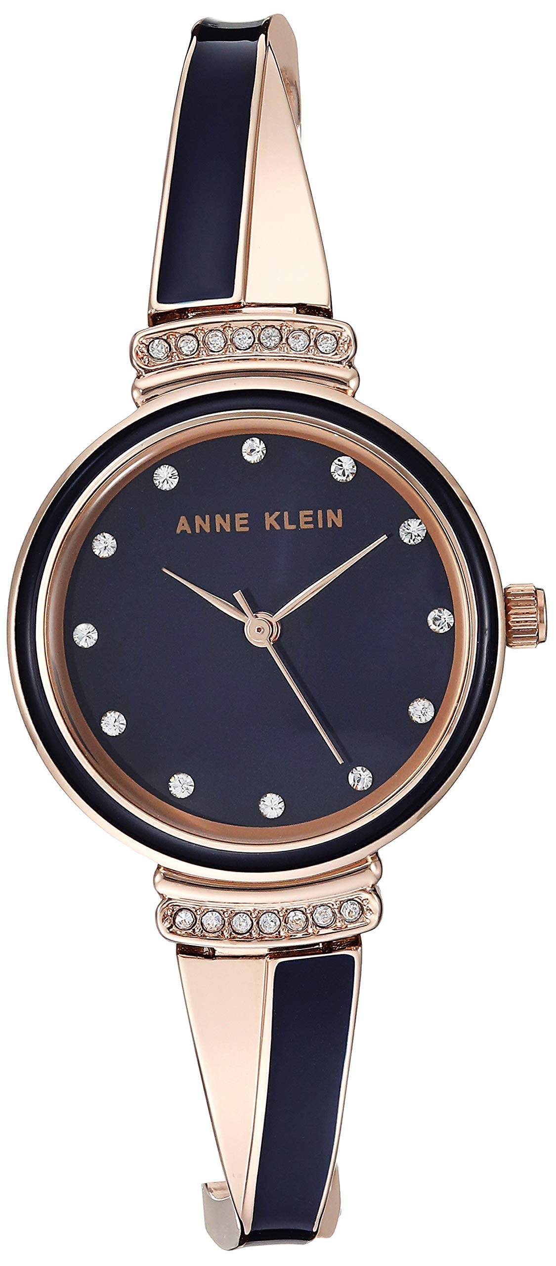 Anne Klein Women's Premium Crystal Accented Watch and Bangle Set