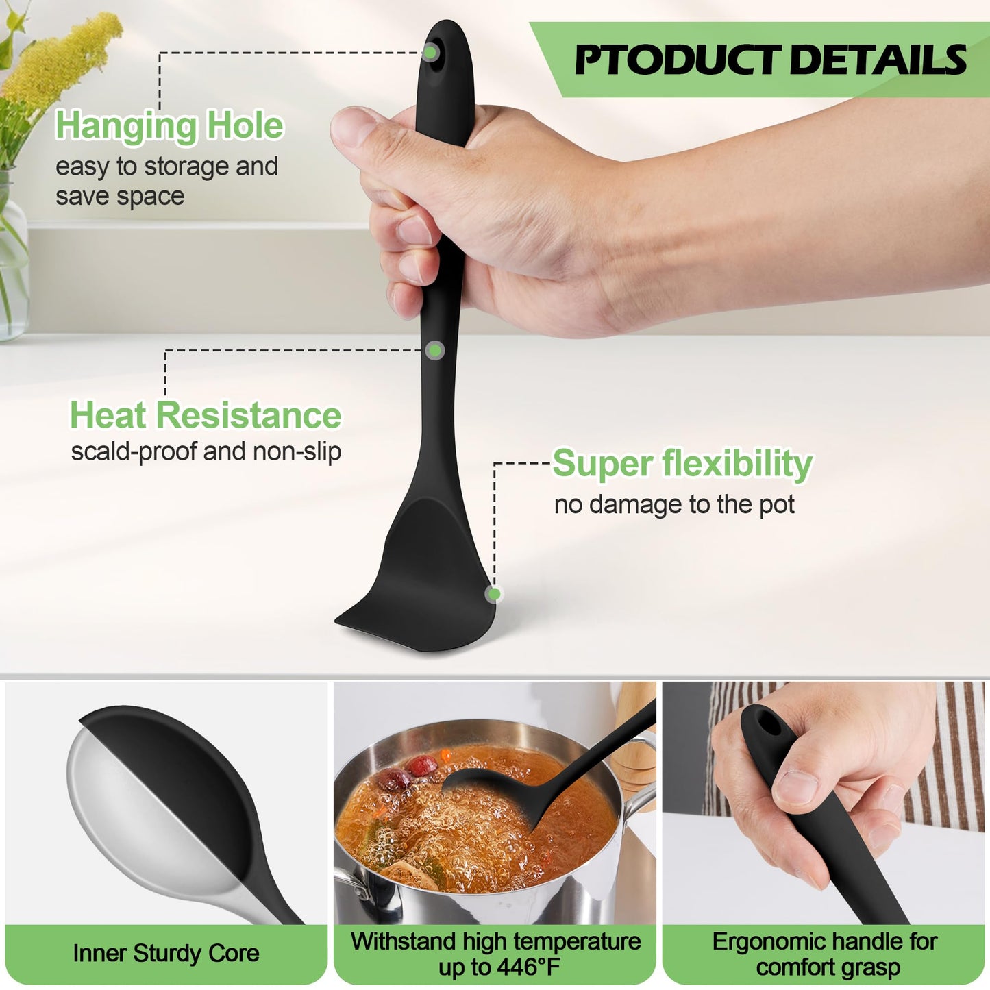 Homikit Silicone Cooking Utensils Set
