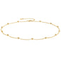 Aobei Pearl 18K Gold Plated Paperclip Chain Choker Satellite Chain Freshwater Cultured Biwa Pearl Pendant Necklace Dainty Turquoise Jewelry for Women
