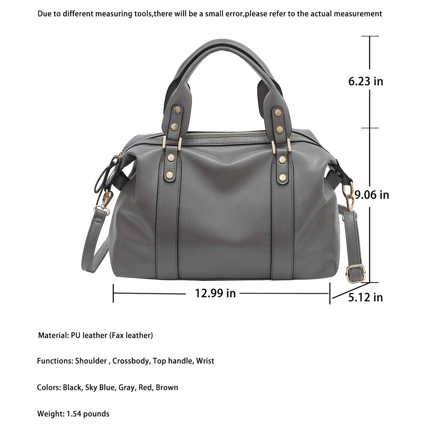 Handbags and Purses for women Vegan Leather Tote Bag for Women Satchel Shoulder Bags Travel Purse with Compartments