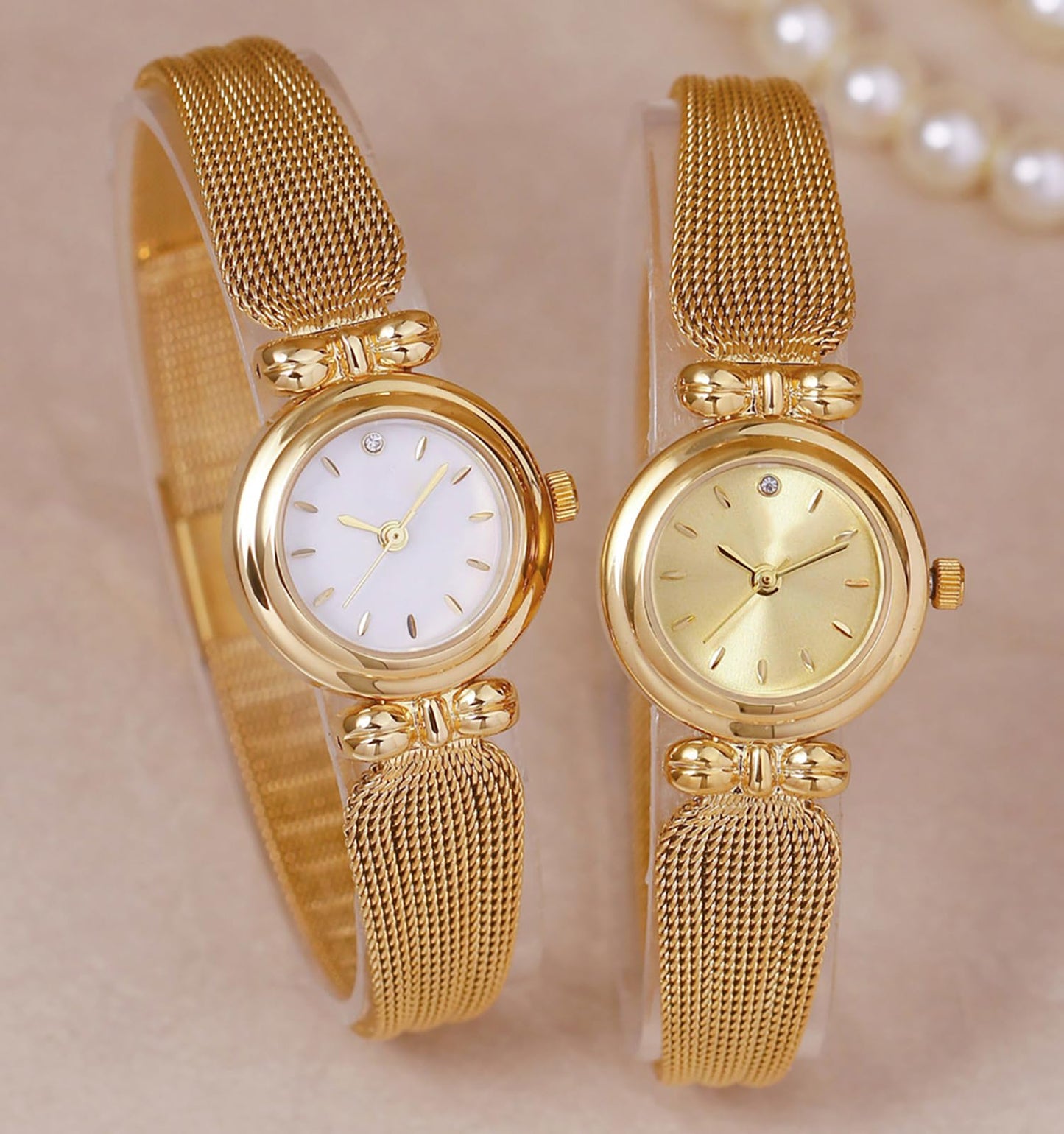 BESTKANG Fashion Simple Women's Quartz Watch Stainless Steel Mesh Strap Elegant Ladies Wrist Watch