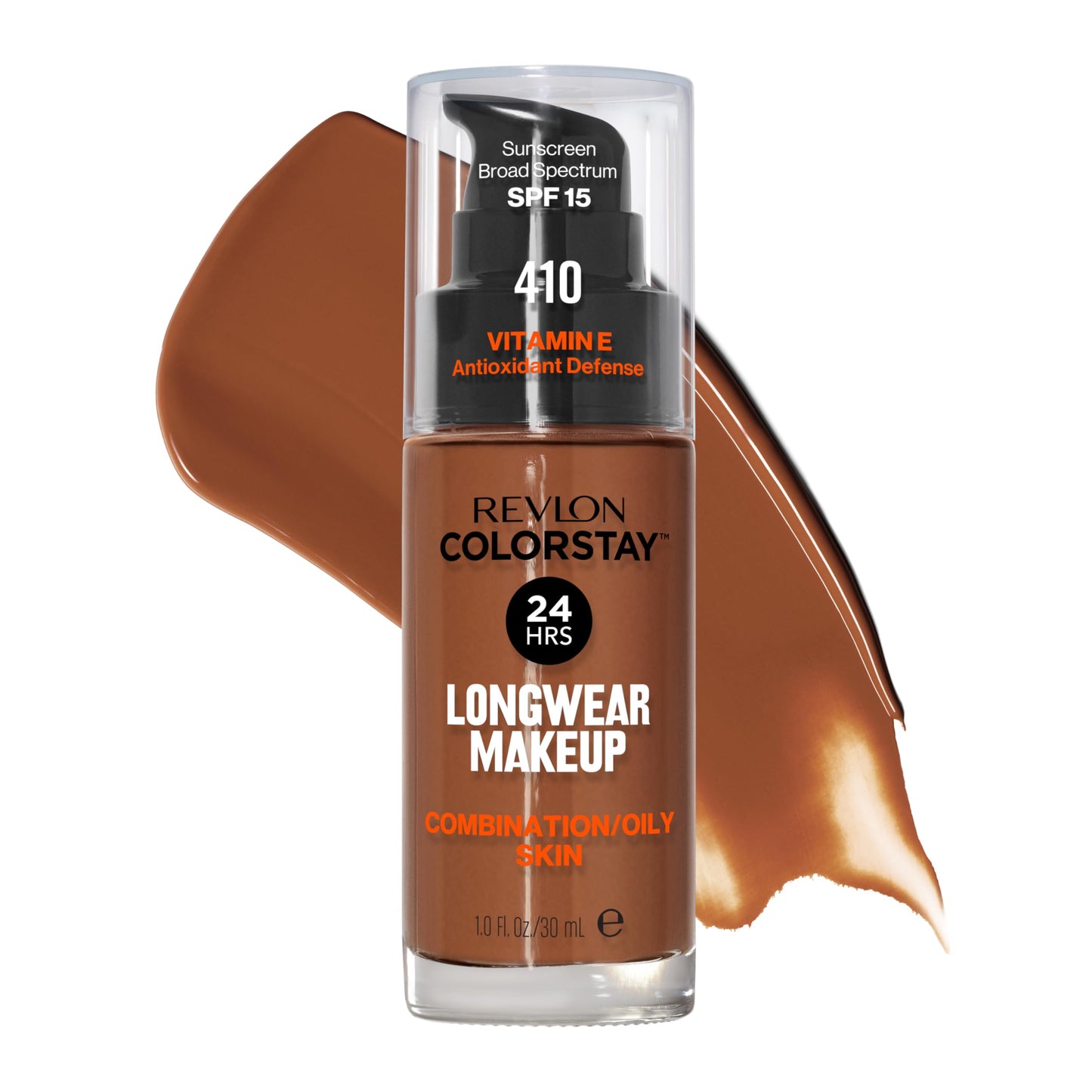 Revlon Liquid Foundation, ColorStay Face Makeup for Combination & Oily Skin, SPF 15, Medium-Full Coverage with Matte Finish, 180 Sand Beige, 1 Fl Oz