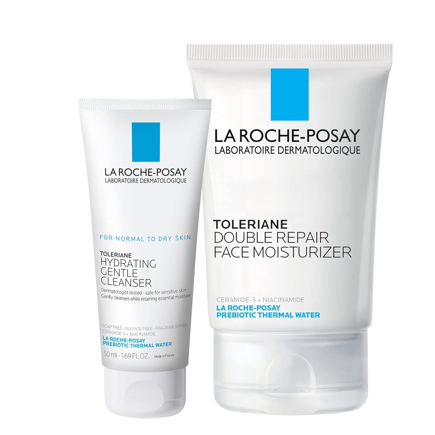 La Roche-Posay Toleriane Double Repair Face Moisturizer, Daily Moisturizer Face Cream with Ceramide and Niacinamide for All Skin Types, Oil Free, Fragrance Free