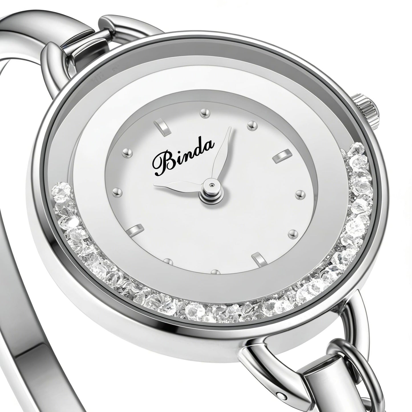 Binda Women's Quartz Watch – Stainless Steel Bracelet, Round Elegant Dial, Suitable for Daily and Formal Wear, Gift Box Included