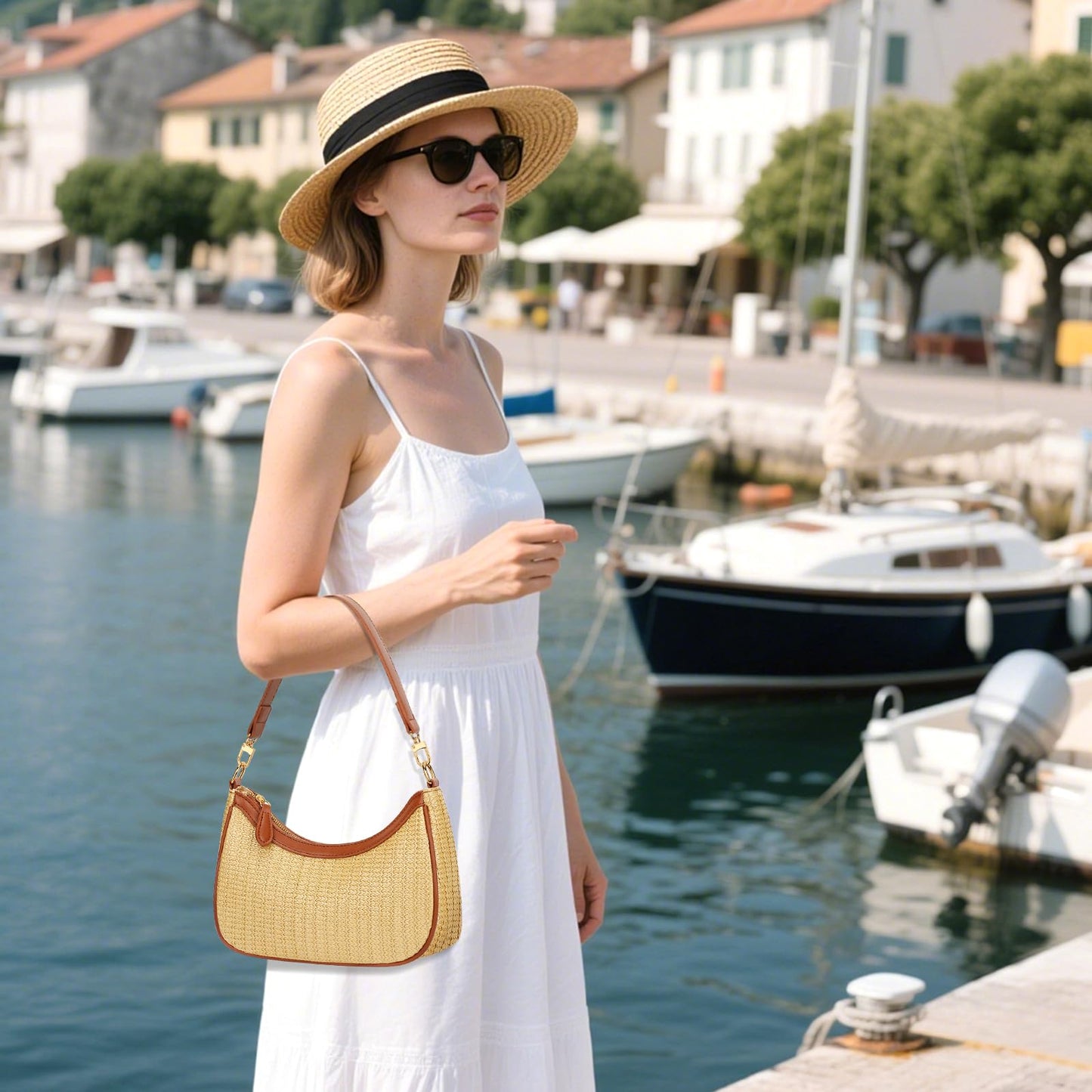 KKXIU Shoulder Bag for Women Cute Hobo Purses and Handbags Retro Clutch Underarm Purse | Cute