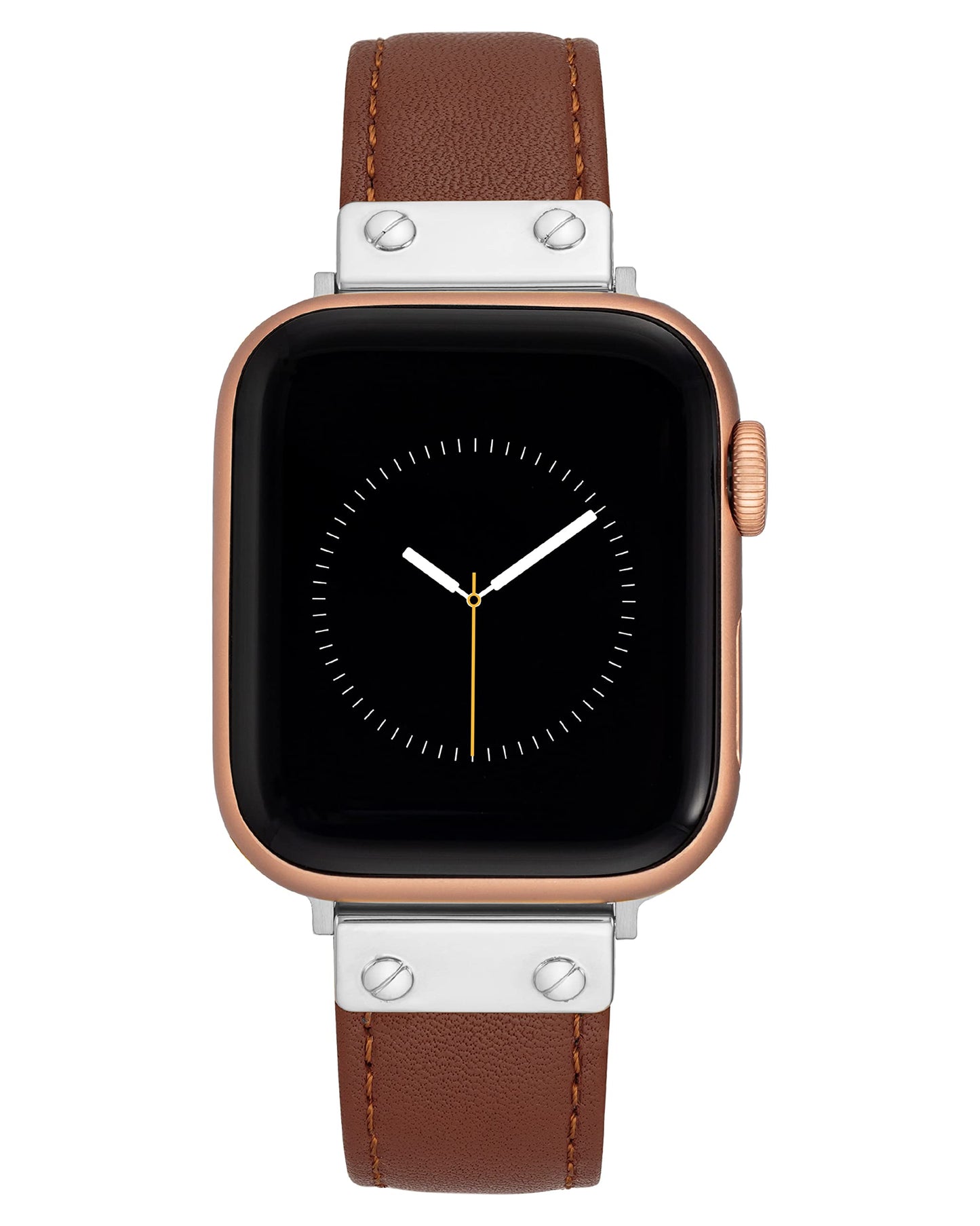 Anne Klein Leather Fashion Band for Apple Watch Secure, Adjustable, Apple Watch Band Replacement, Fits Most Wrists
