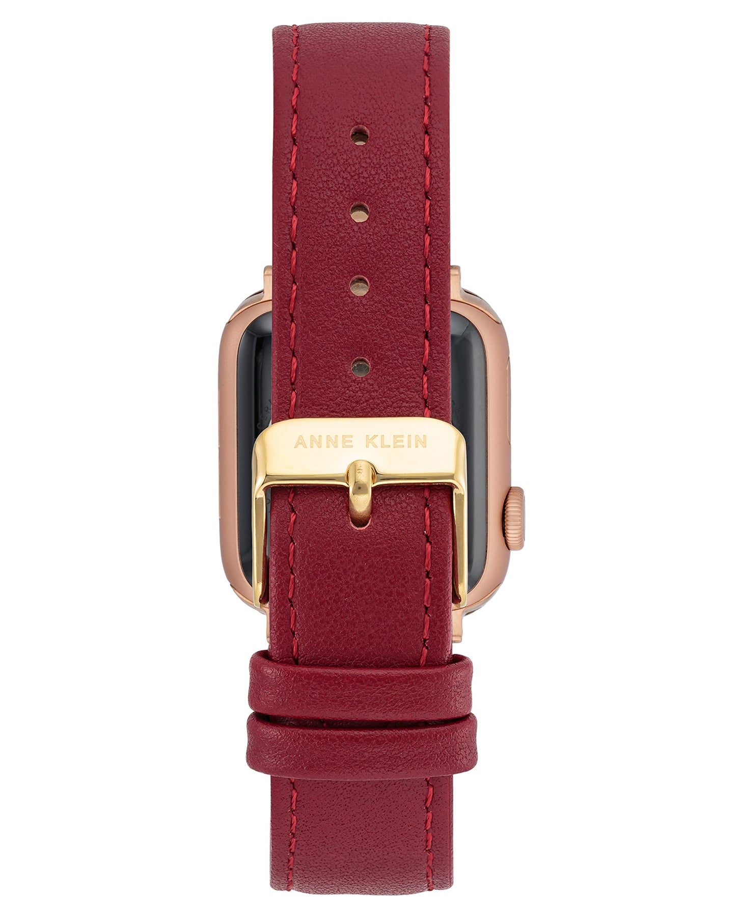 Anne Klein Leather Fashion Band for Apple Watch Secure, Adjustable, Apple Watch Band Replacement, Fits Most Wrists
